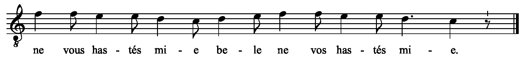 Refrain musical notation